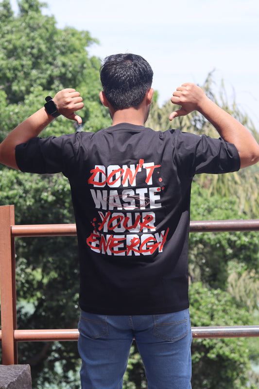 Energy Black Oversize Tshirt