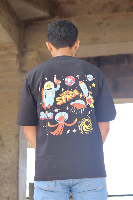 Space Black Oversize Tshirt