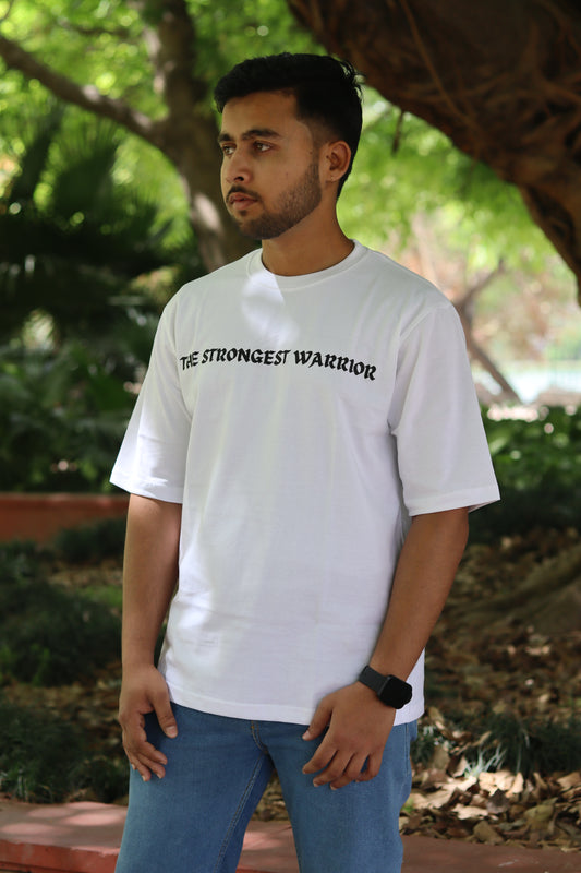 Warrior White Oversize Tshirt
