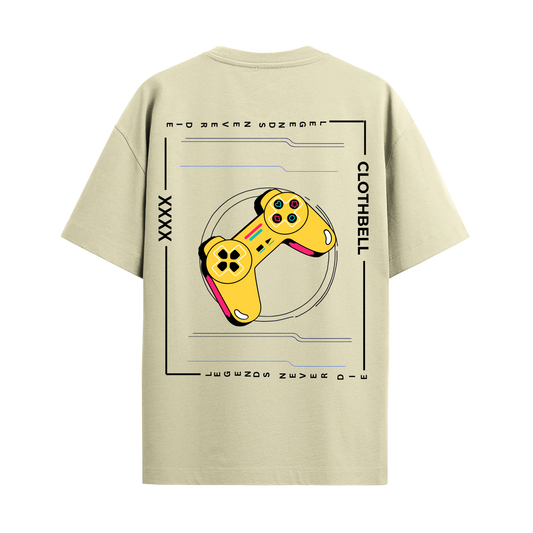 Retro Gaming Butter Oversized Tshirt