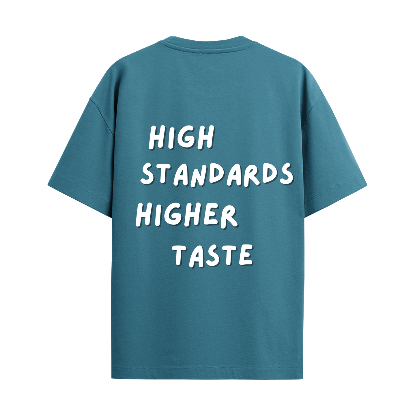 High Standards Teal Oversized Tshirt